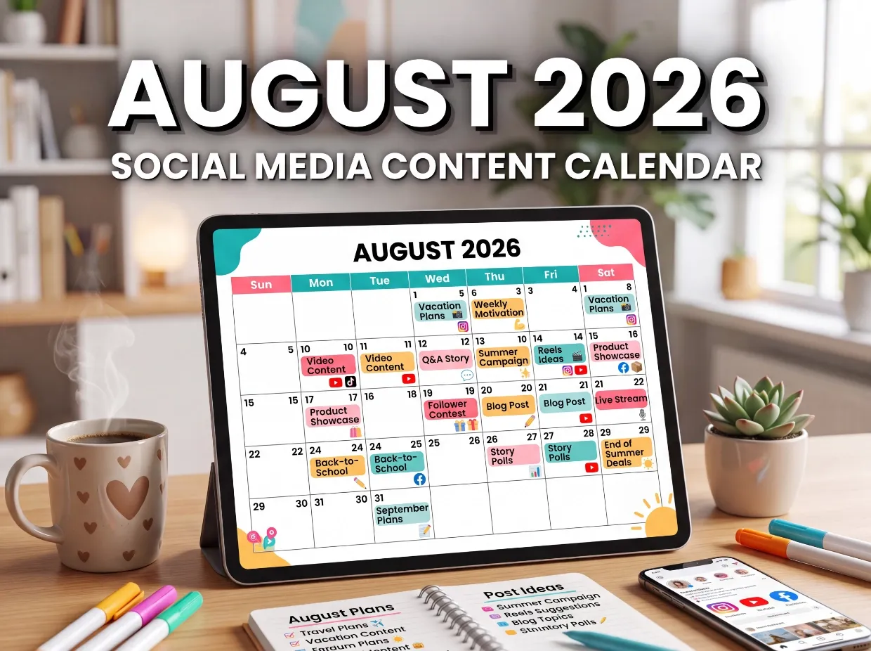August 2026 Social Media Calendar and Key Dates